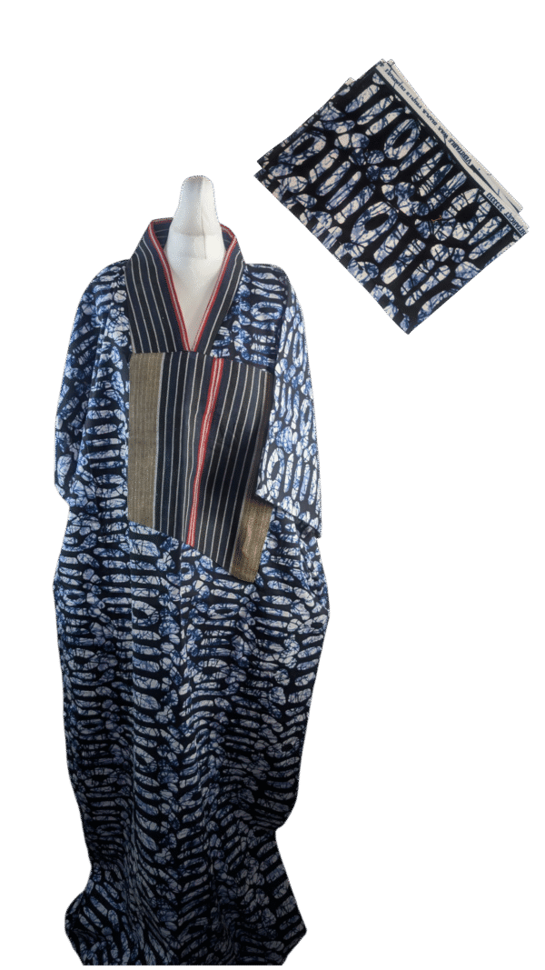 Aso Oke Boubou dress with hair tie