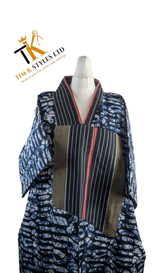 Aso Oke Boubou dress with hair tie