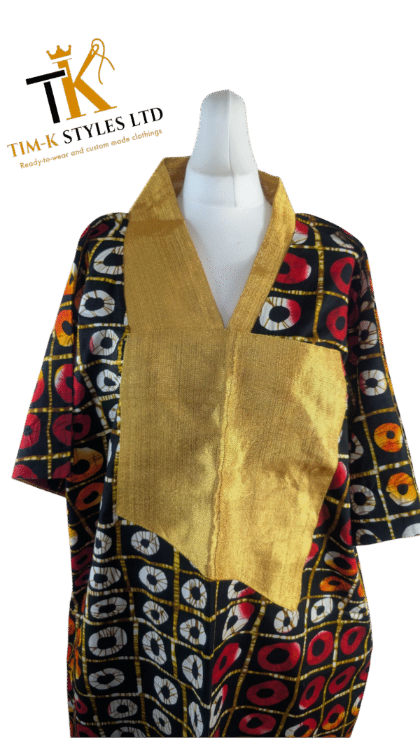 Aso Oke Boubou dress with hair tie