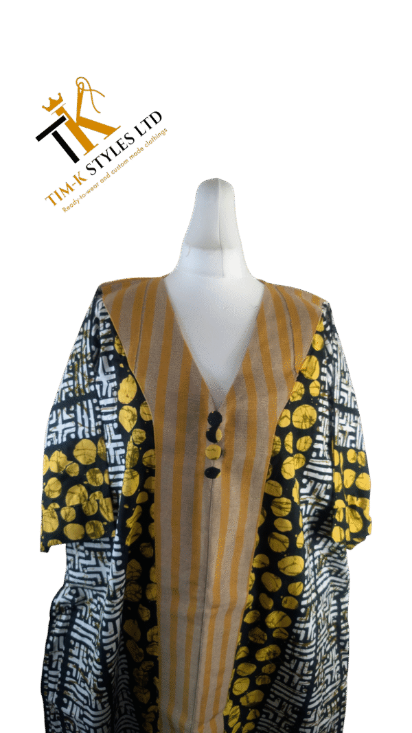 Aso Oke Boubou dress with hair tie