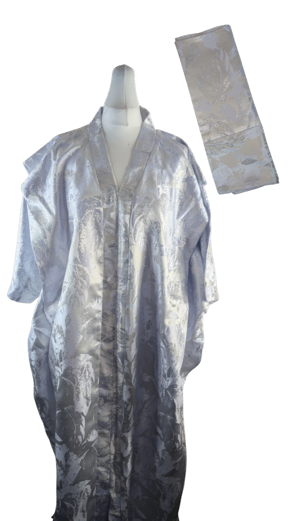 Aso Oke Boubou dress with hair tie