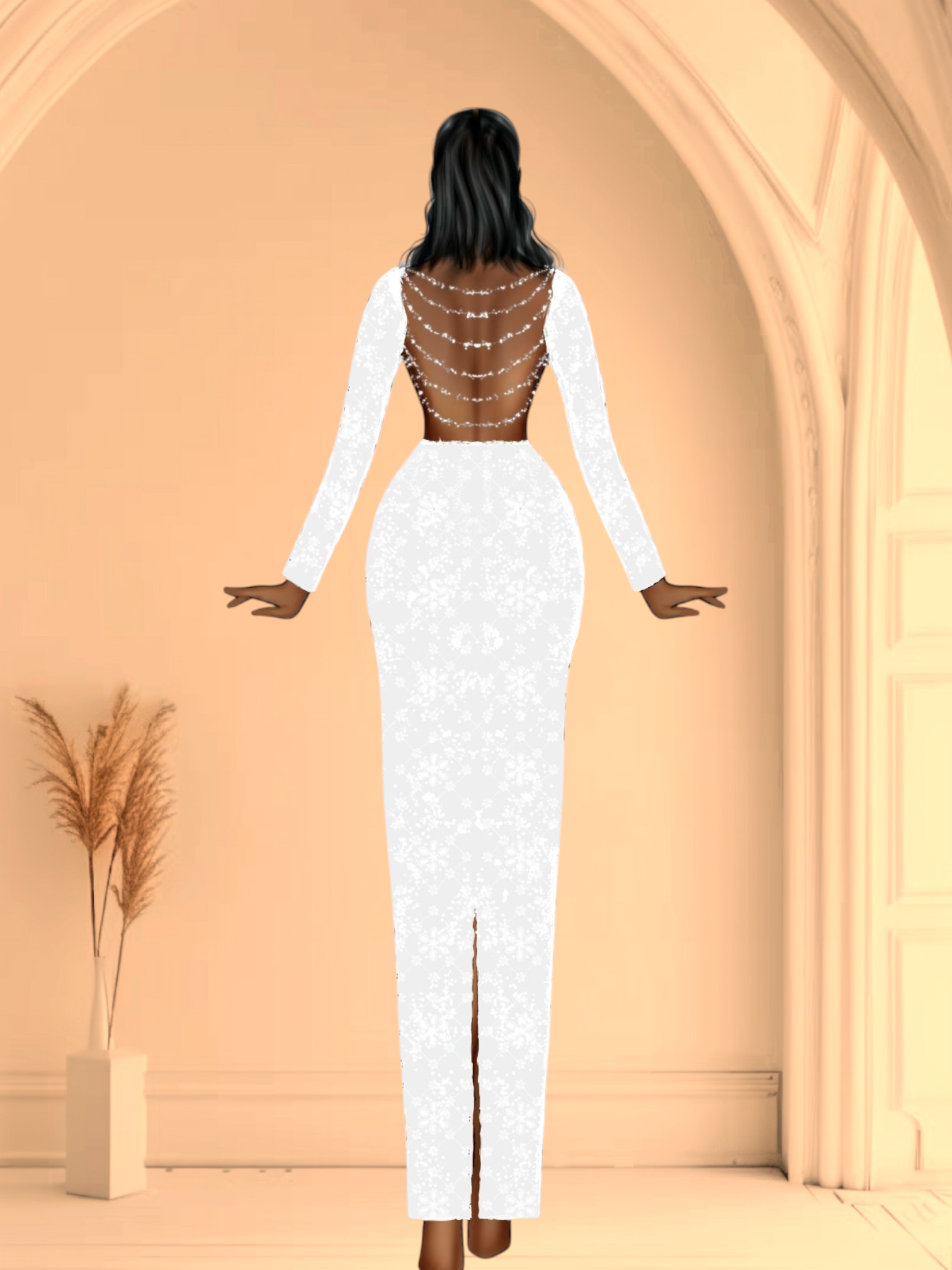 1000121262.png WHITE SEQUENCE LACE LONG SLEEVE